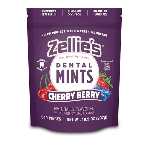Miniatura 3 de Zellie's - Mentas de frutas frescas 100% xilitol, sin aspartamo, sin gluten, veganas y kosher (250 unidades, paquete de 1)
