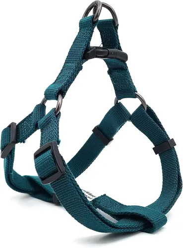 Miniatura 10 de Arnés de perro ajustable tricolor para perros pequeños y XS - Arnés resistente y fácil de caminar para cachorros, azul y rosa
