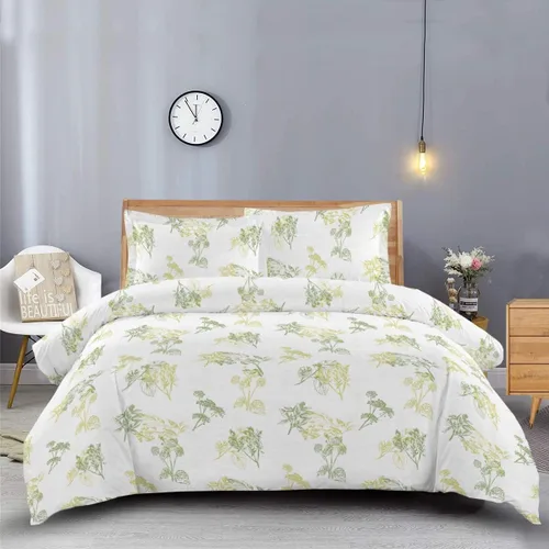 Miniatura 3 de Royal Hotel Bedding Fundas de edredón de franela 100% algodón pesadas, suaves, juego de funda de edredón de 3 piezas, cierre de botón, grueso