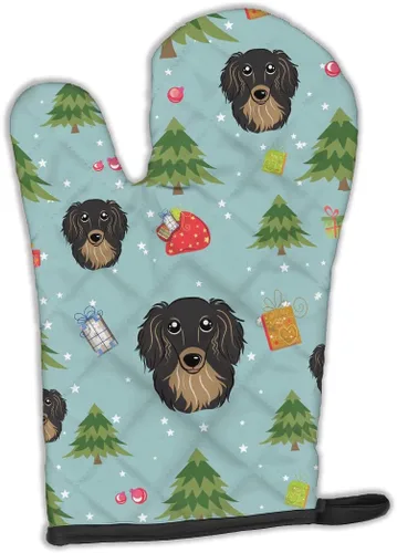 Miniatura 139 de Caroline's Treasures BB4020OVMT Dog House Collection Border Collie - Guante de horno grueso resistente al calor para sartenes calientes y horno