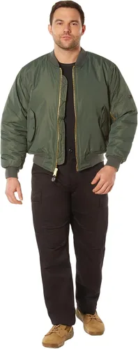 Miniatura 6 de Rothco Enhanced Nylon Bomber Jacket Flight Style Cold Weather Winter Coat