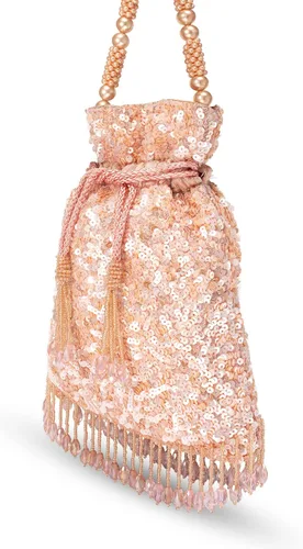 Miniatura 6 de Aheli Potli - Bolso de noche hecho a mano para mujer, elegante bolso de pulsera de moda nupcial para niñas