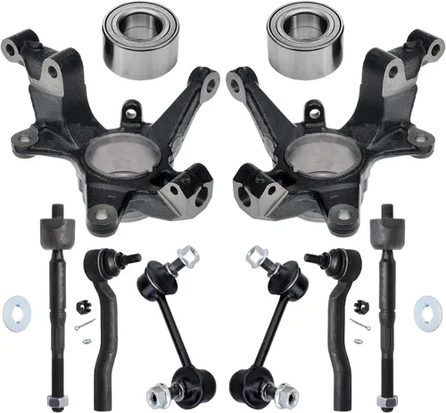 Miniatura 55 de Detroit Axle - Conjunto de manguetas de dirección delanteras de 2 piezas para Hyundai Accent 06-11, 2 manguetas de dirección y conjunto de buje
