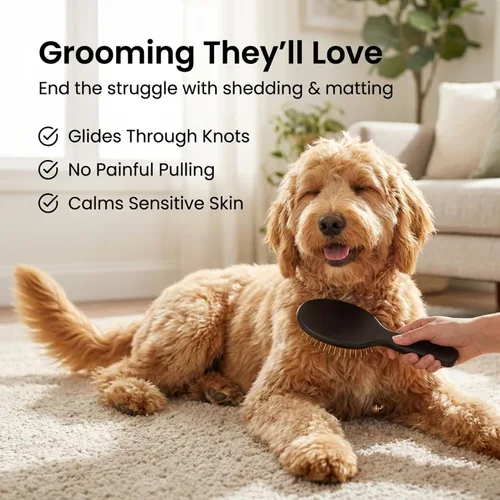 Miniatura 2 de We Love Doodles Cepillo desenredante para perros, cepillo desenredante para el aseo de mascotas, cepillo para perros para quitar y quitar el pelo