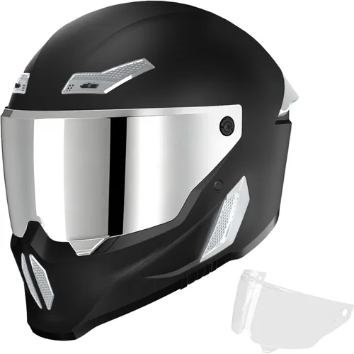 Miniatura 15 de Cascos para motocicleta MXJ Gear para hombres y mujeres adultos, Casco integral para motocicleta, MG666 aprobado por DOT, para carreras en la calle