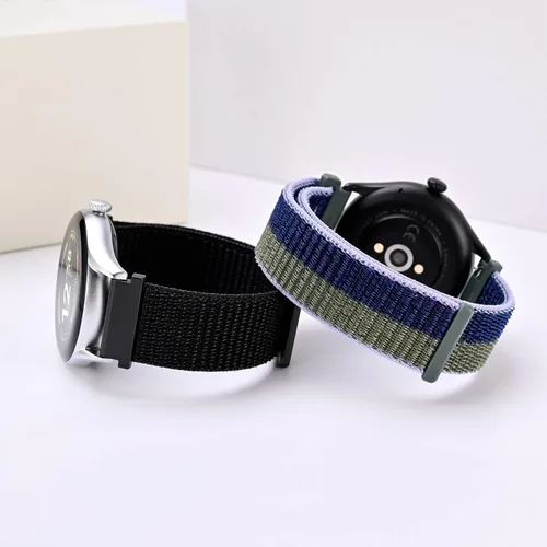 Miniatura 2 de ANNEFIT Correas de reloj deportivas de nailon, paquete de 2 correas ajustables de liberación rápida de 0.630in, 0.709in, 0.748in, 0.787in, 0.866in