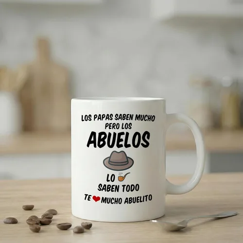 Miniatura 4 de Casitika Regalos para el Mejor Abuelo del Mundo. Taza de café Abuelito de 11 onzas. Tazas de abuelo en español. Taza de regalo del día del Padre