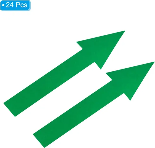 Miniatura 3 de PATIKIL Adhesivo de flecha de 6 x 2 pulgadas, paquete de 24 calcomanías de PVC extraíbles autoadhesivas impermeables para piso, letrero de flecha