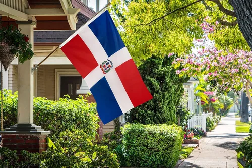 Miniatura 5 de DANF - Bandera dominicana de poliéster de 3 x 5 pies, bandera de República Dominicana, banderas nacionales de poliéster con ojales de latón, 3 x 5