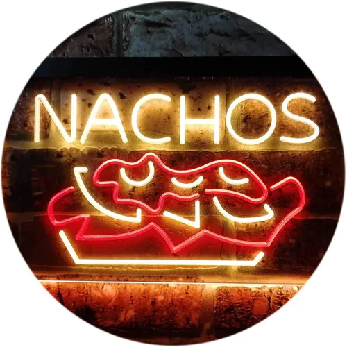 Miniatura 10 de ADVPRO Nachos Café - Letrero de neón LED de doble color, azul y rojo, 16 x 12 pulgadas, st6s43-i0314-Br