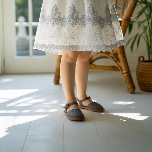 Miniatura 208 de THEE BRON Sandalias cómodas para niñas, zapatos para niños, sandalias rellenas