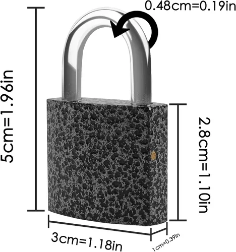 Miniatura 2 de XFJSAK 2 Pack pequeño candado con 3 llaves (llave similar), cerradura de casillero 30mm, cerradura con llave para cobertizos, unidad