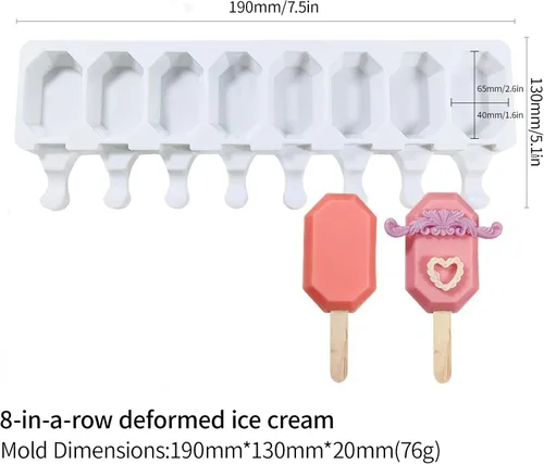 Miniatura 7 de Herramienta de helado, herramienta de barra de hielo de silicona multirejilla, a prueba de calor, reutilizable, herramienta para hacer helados