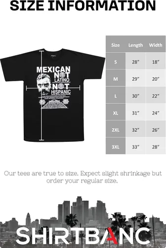 Miniatura 4 de ShirtBANC Mexicano no latino Emiliano Zapata camisa Cool Mexico Tee
