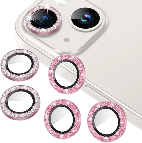 Miniatura 41 de AGVEE Paquete de 6 protectores de lente de cámara para iPhone 14 Pro de 6.1 pulgadas/14 Pro Max de 6.7 pulgadas, con diamantes brillantes y anillo