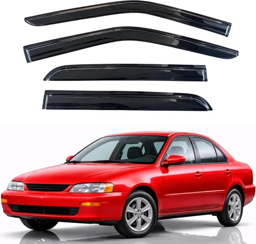 Miniatura 98 de KPY Visor de ventana compatible con Hyundai Tucson 2021-2025, 4 piezas de deflector de ventilación para ventana lateral, estilo Mugen, protector