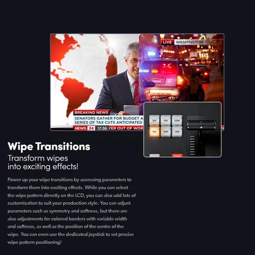 Miniatura 6 de Blackmagic Design ATEM Micro Panel de conmutación de transmisión en vivo con diseño intuitivo, control eficiente, 50 botones retroiluminados LED