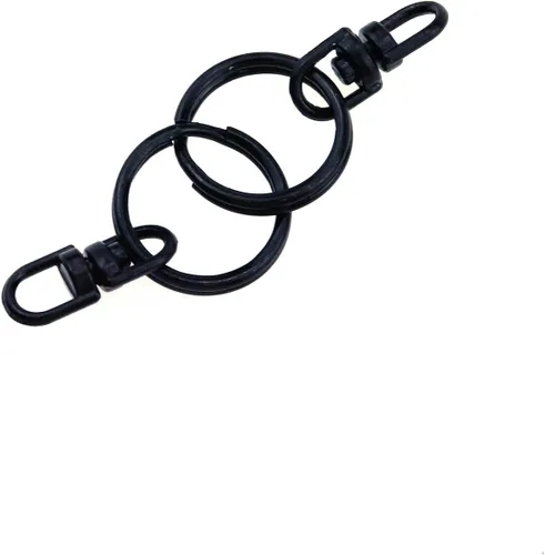 Miniatura 5 de 50 piezas de llaveros giratorios de metal, clips universales de mini corchete, llaveros a presión para bolsa, bolso, hardware, manualidades
