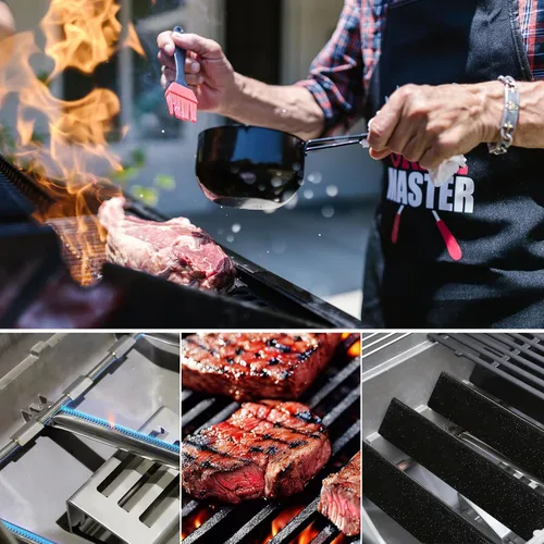 Miniatura 7 de Piezas de repuesto para Weber Spirit de 15.3 pulgadas de acero porcelánico 7636 placa de calor para parrilla y tubo de quemador 69787 para parrilla
