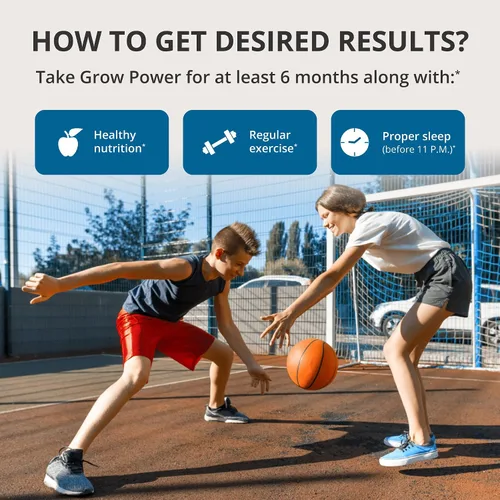 Miniatura 6 de Grow Power - Potente fórmula de crecimiento de altura para niños (10 +) y adolescentes, apoya el crecimiento saludable de la altura, la salud