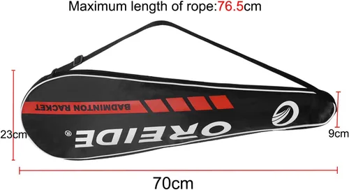 Miniatura 6 de MioCloth 2 fundas para raquetas de bádminton, unisex, impermeables, a prueba de polvo, con correa ajustable para el hombro, bolsa de almacenamiento
