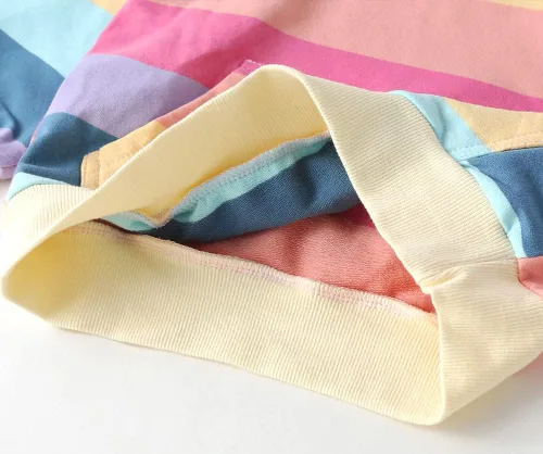 Miniatura 5 de Julerwoo Sudaderas de algodón para niñas con cremallera completa, con estampado de arcoíris y unicornio, 2-12 años