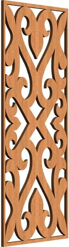 Miniatura 80 de Keene Paneles de pared decorativos de madera con calado, 9 3/8 pulgadas de ancho x 24 3/8 pulgadas de alto x 1/4 de alto, roble rojo rojo (Red Oak)