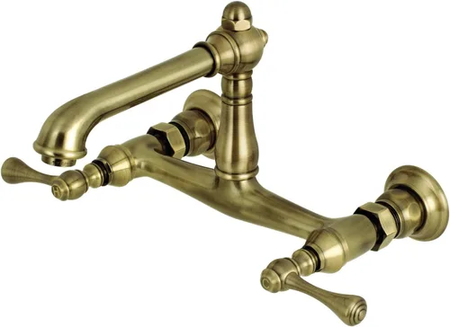 Miniatura 5 de Kingston Brass KS7247BL - Grifo de baño de montaje en pared, latón cepillado Cobrizo cepillado