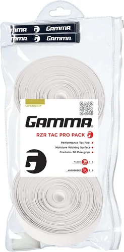 Miniatura 10 de Gamma Sports Supreme Overgrip para raquetas de tenis, pickleball, squash, bádminton y raquetball, varios tamaños y colores Blanco