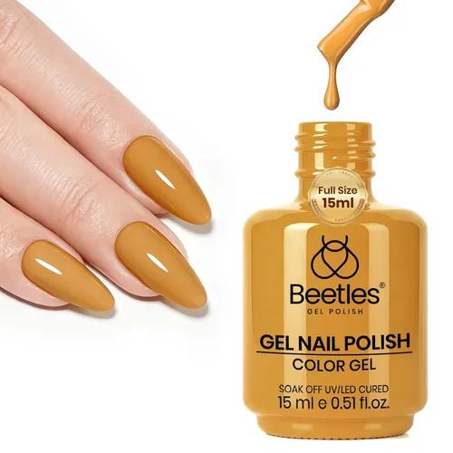 Miniatura 76 de Beetles - Esmalte para uñas en gel color rosado natural y neutro "Bella Light" para manicura permanente, para lámpara led, apto para todas
