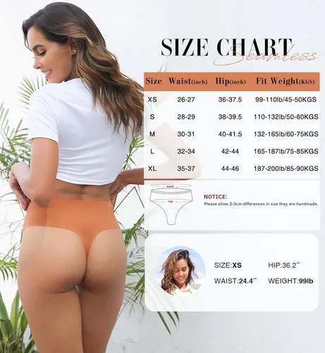 Miniatura 5 de Wealurre Ropa interior para mujer, de cintura alta, sin costuras, transpirable, no se ve, paquete de 6