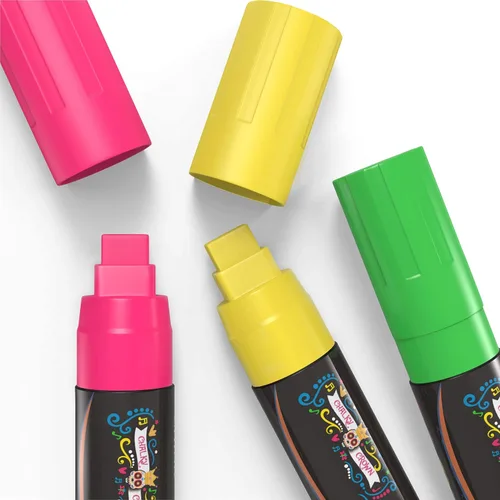 Miniatura 4 de Chalky Crown - Marcadores de tiza líquida para pizarras Rotuladores de borrado en seco Marcadores de tiza para pizarras, ventanas, pintarrones