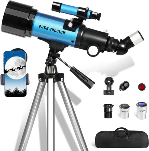Miniatura 16 de Telescopio para Astronomía de Adultos, apertura de 70 mm y longitud focal de 400 mm, telescopio astronómico portátil para principiantes mayores de 8