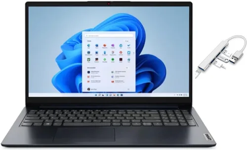 Lenovo Ideapad 1 Laptop FHD de 15.6 pulgadas, AMD R3 7320U (Beat i5-1035G1), 8 GB de RAM DDR5, SSD de 256 GB, gráficos integrados, HDMI, Windows 11