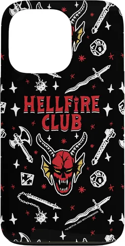 Miniatura 10 de Funda con patrón Hellfire Club de Stranger Things para iPhone 11 Pro Max