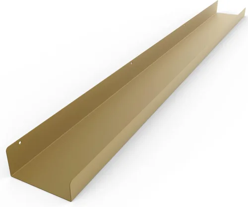 Miniatura 13 de Estante de pared de metal flotante hecho en Estados Unidos, repisa para fotos, acero fabricado en Estados Unidos, estante industrial resistente