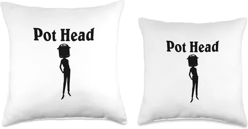 Miniatura 3 de Instant Pot Head Funny Almohada de tiro 18x18, multicolor