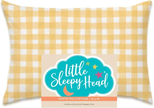 Miniatura 26 de Little Sleepy Head Funda de almohada para niños pequeños, 100% algodón y funda de almohada hipoalergénica para almohada de niños pequeños, funda