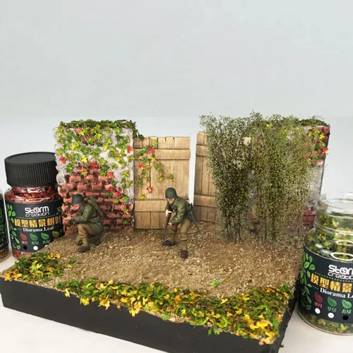 Miniatura 4 de Cayway Arbustos en Miniatura Modelo Arbustos Arbusto Largo Grupos de Vegetación Césped Estático en Mechones para Bricolaje Modelo de Tren Paisaje