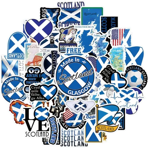 Miniatura 2 de 63 calcomanías de grafiti de Escocia para botellas de agua, portátil, maleta, álbumes de recortes, calcomanías de instrumentos musicales