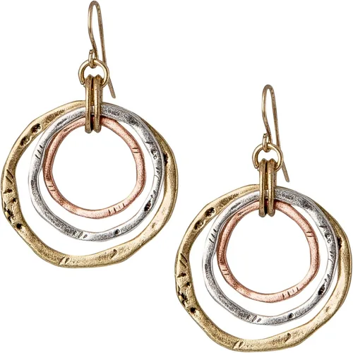 Pendientes bohemios antiguos de 3 círculos | Colección SPUNKYsoul