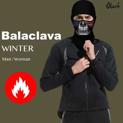 Miniatura 134 de Obacle Pasamontañas para hombres y mujeres, para invierno, clima frío, esquí, ciclismo, caza