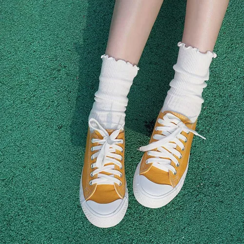 Miniatura 32 de Mcool Mary Calcetines para mujer, con volantes, estilo casual, transpirables, de punto, de algodón, con volantes, paquete de 6