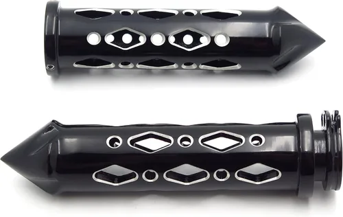 Miniatura 7 de TRHB121-22- Barras cromadas ahuecadas de 1" con agarre de espiga CNC compatibles con manillares Kawasak Sport Bikes