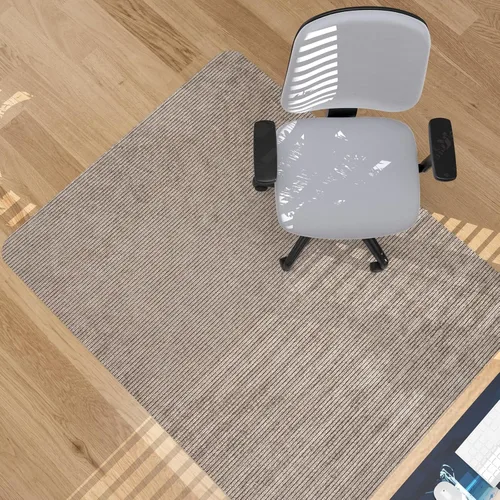Miniatura 15 de Placoot Tapete para silla de escritorio para suelo de madera dura, superficie de pana de 55 x 35 pulgadas, tapete para silla de oficina para sillas