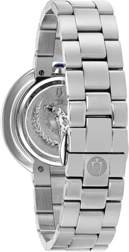 Miniatura 3 de Bulova Reloj de acero inoxidable con esfera de diamantes para mujer