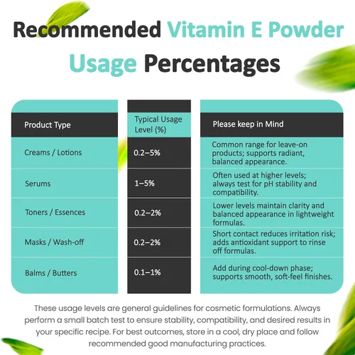 Miniatura 7 de Polvo de vitamina E (1 onza/0.99 oz) de acetato de alfa tocoferilo para el cuidado de la piel DIY grado cosmético 700 UI acetato en polvo