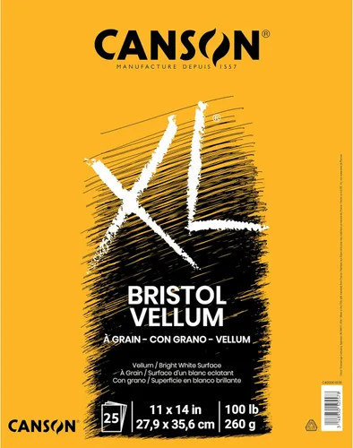 Miniatura 17 de Canson Papel Bristol Serie XL, Liso, Bloc con Tapa Plegable, 9 x 12 pulgadas, 25 Hojas (100lb/260g) - Papel de Artista para Adultos y Estudiantes