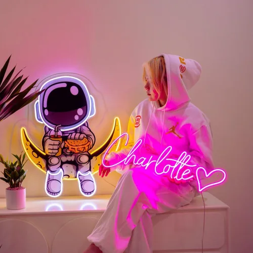 Miniatura 2 de Letrero de neón personalizado con nombre LED personalizable para decoración de pared, letrero de nombre personalizado para dormitorio, boda, fiesta