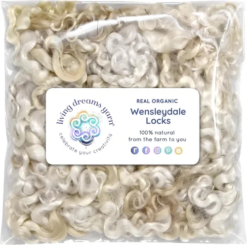 Miniatura 8 de Cerraduras de mohair reales. Fibra de lana teñida a mano para enraizar, fieltro, mezcla, hilado, tapices y adornos. 3 onzas, blanco, marrón, negro